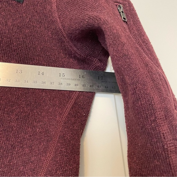 Patagonia Women’s Better Sweater Quarter Zip XS Maroon Sweater Dark Red Oxblood - Picture 5 of 7